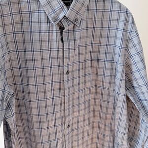 Nordstrom Gray and Blue Checkered Shirt